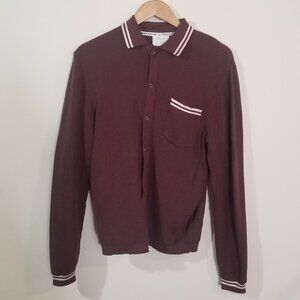 Percival Pablo Cotton Knitted Shirt –Espresso - Size Small